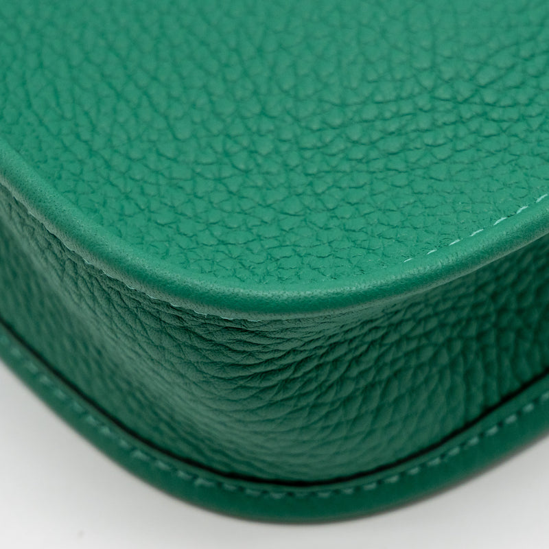 Hermes Mini Evelyne Clemence Vert Vertigo GHW Stamp W