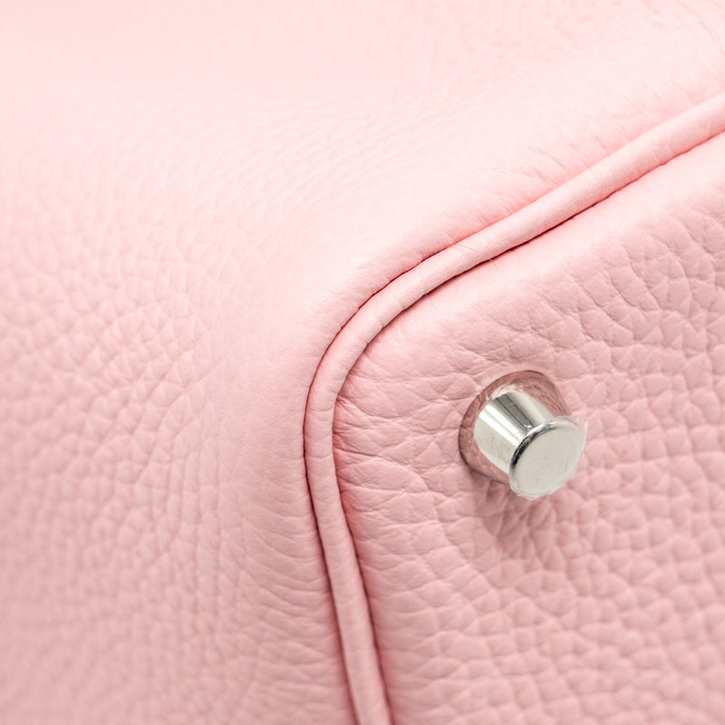 Hermes Picotin 18 Lock Bag Clemence 3Q Rose Sakura SHW Stamp B