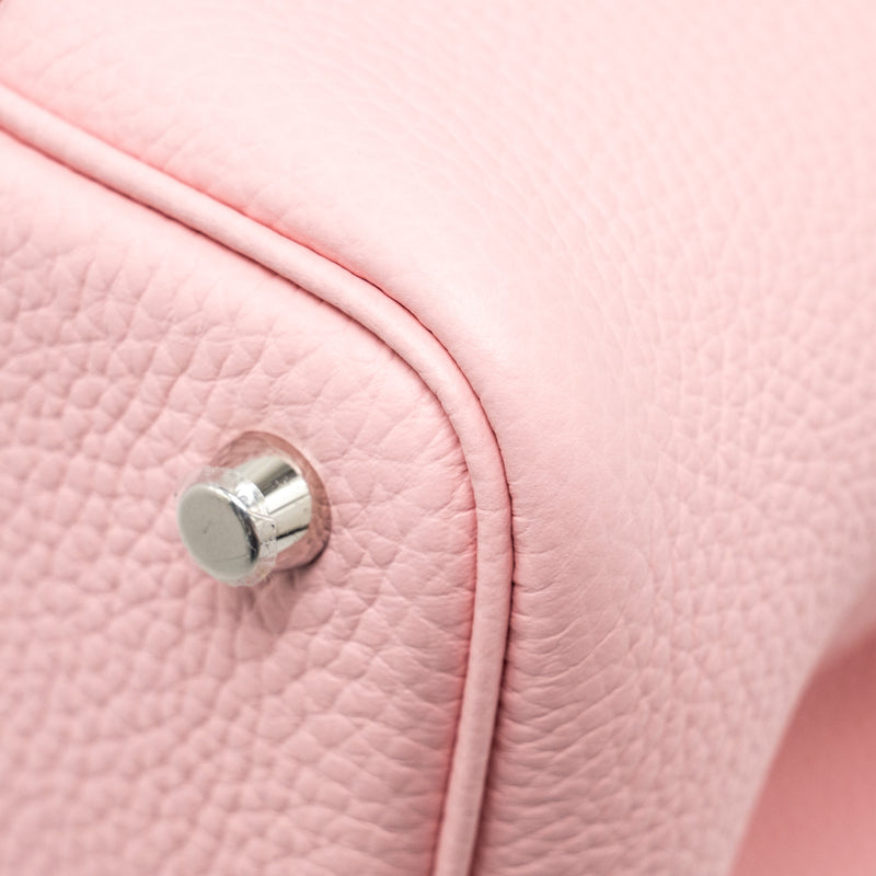 Hermes Picotin 18 Lock Bag Clemence 3Q Rose Sakura SHW Stamp B