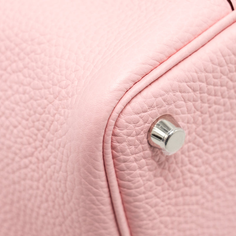 Hermes Picotin 18 Lock Bag Clemence 3Q Rose Sakura SHW Stamp B