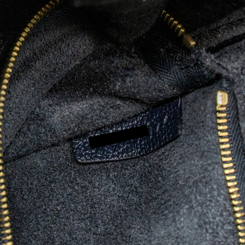 Celine Sangle Bucket Bag Calfskin Navy GHW