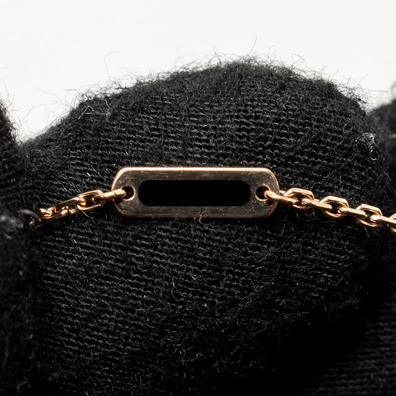 Van Cleef & Arpels 2025 Holiday Vintage Alhambra Pendant, Rose Gold, Pink Mother of Pearl, Diamond