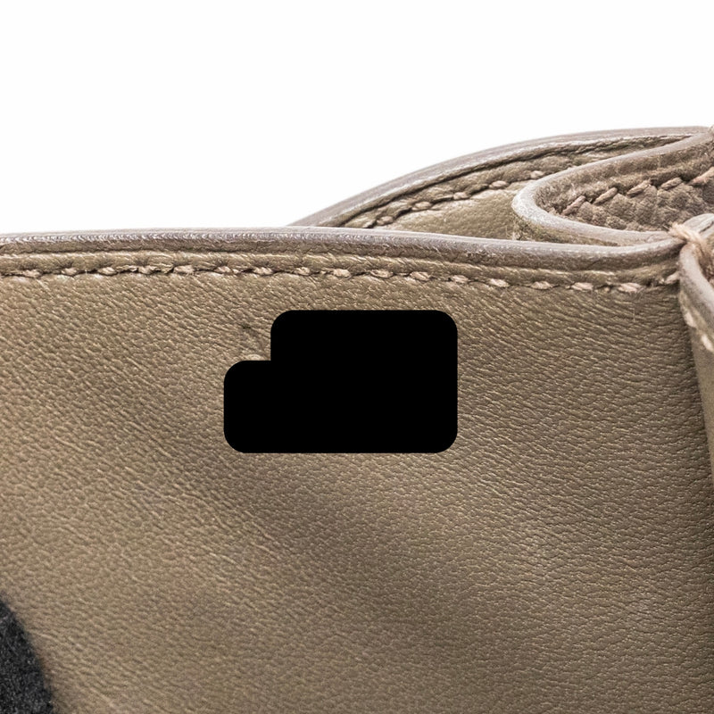 Hermes Mini Constance Epsom Gris Etain RGHW Stamp A