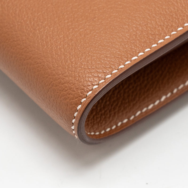 Hermes Constance to Go Evercolor Gold GHW Stamp W