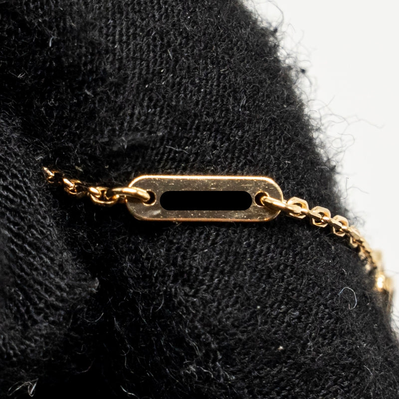 Van Cleef & arpels frivole pendant, mini model yellow gold diamonds