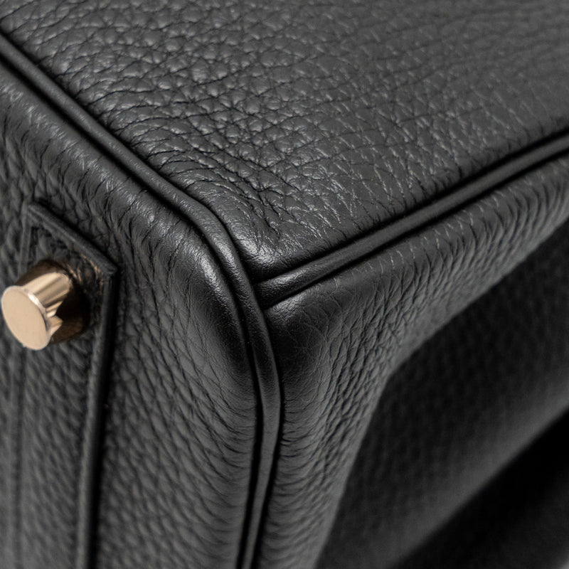 Hermes Birkin 30 Togo Black RGHW Stamp C