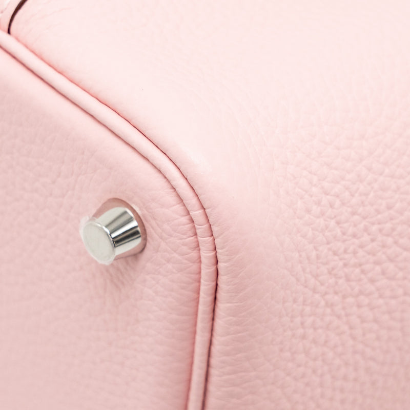 Hermes Picotin 18 Lock bag clemence rose sakura SHW stamp B