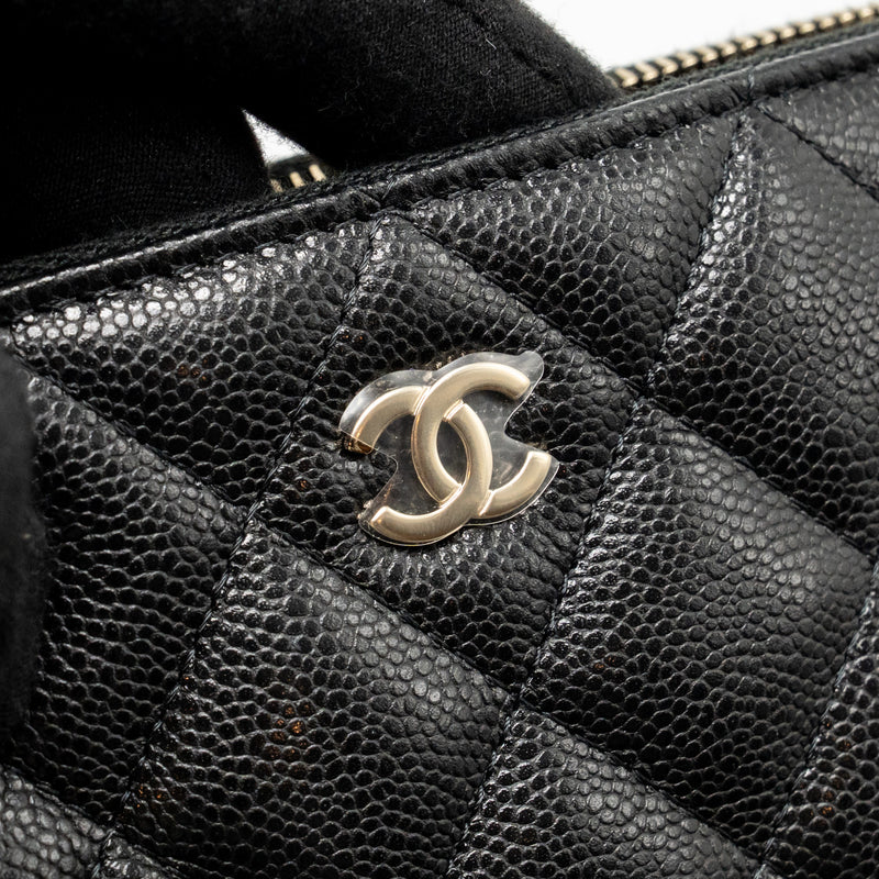 Chanel 25A Clutch with Chain Bag Caviar Black LGHW
