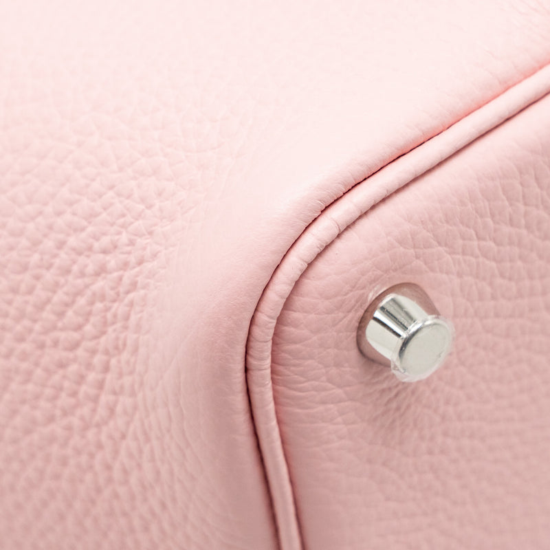 Hermes Picotin 18 Lock bag clemence rose sakura SHW stamp B
