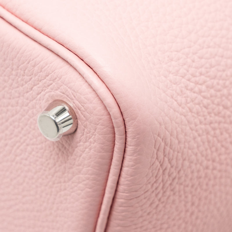 Hermes Picotin 18 Lock bag clemence rose sakura SHW stamp B