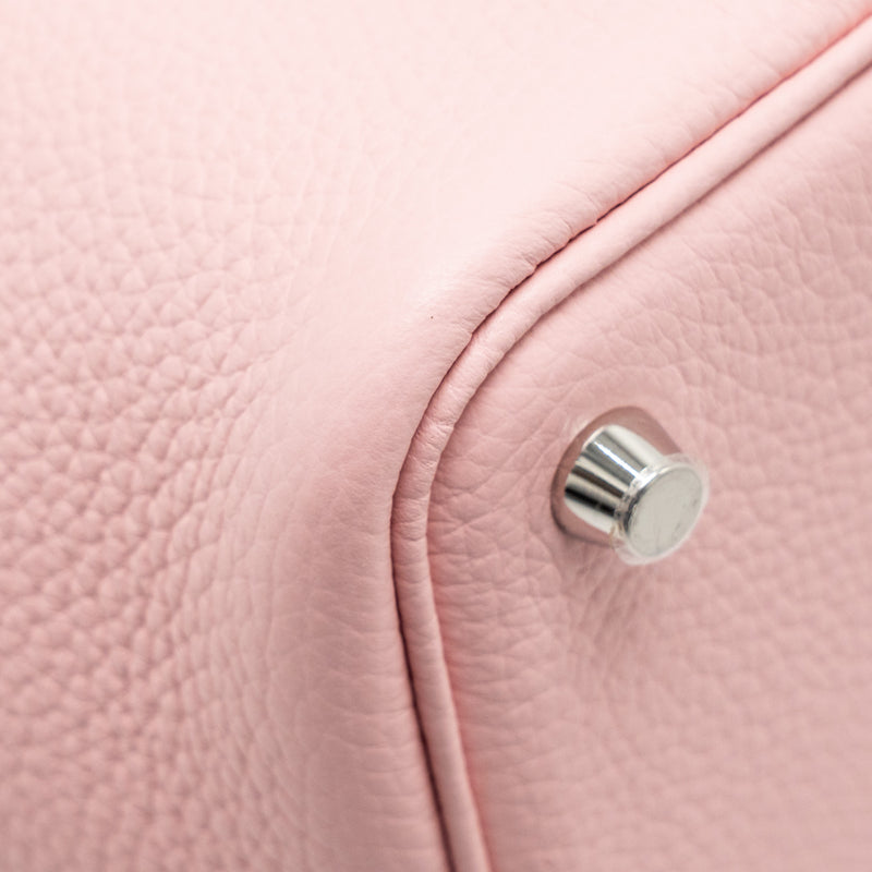 Hermes Picotin 18 Lock bag clemence rose sakura SHW stamp B