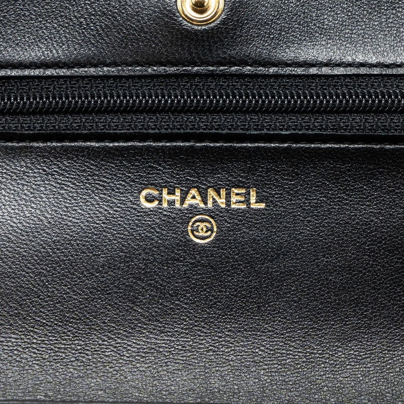 Chanel Classic Wallet On Chain Lambskin Black GHW