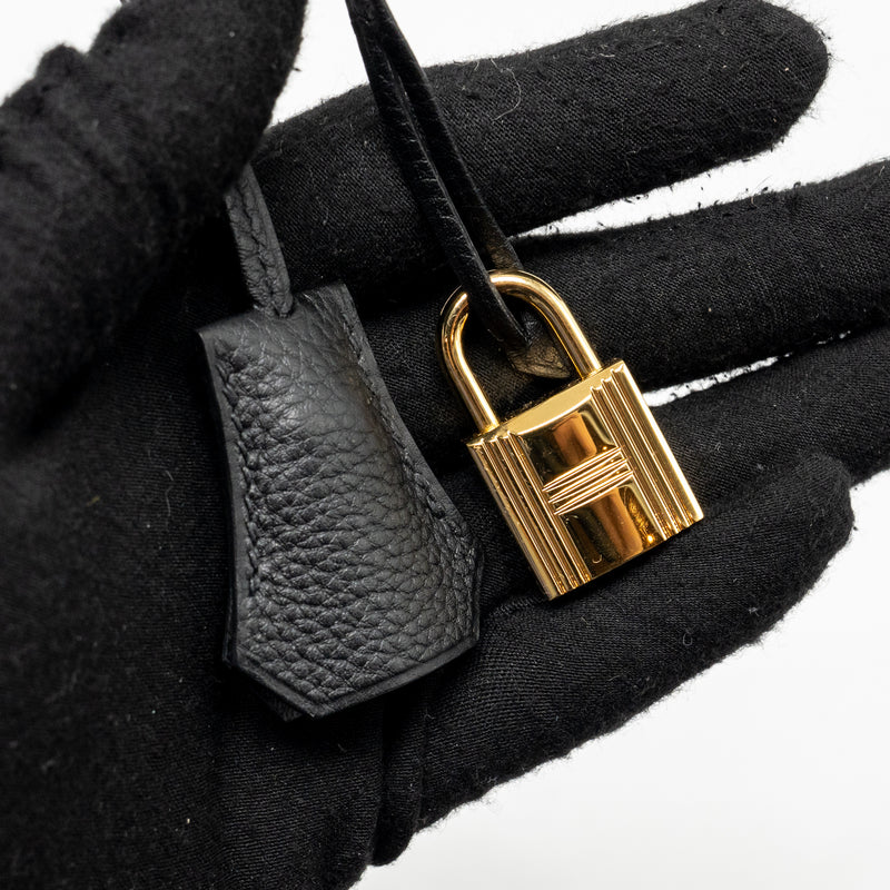 Hermes birkin 25 togo black GHW stamp Z