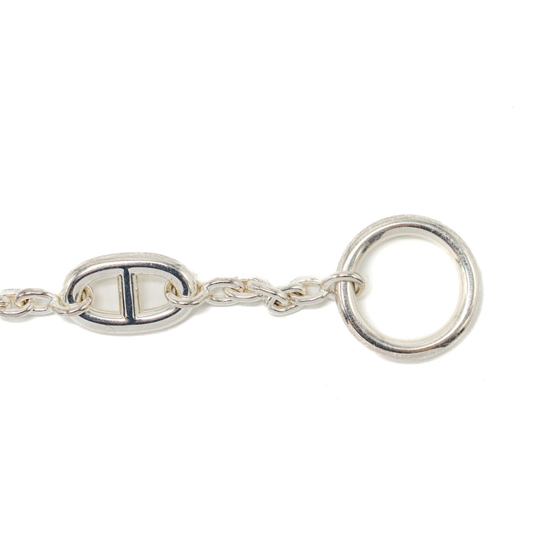 Hermes Size SH Frandole Bracelet Sterling Silver