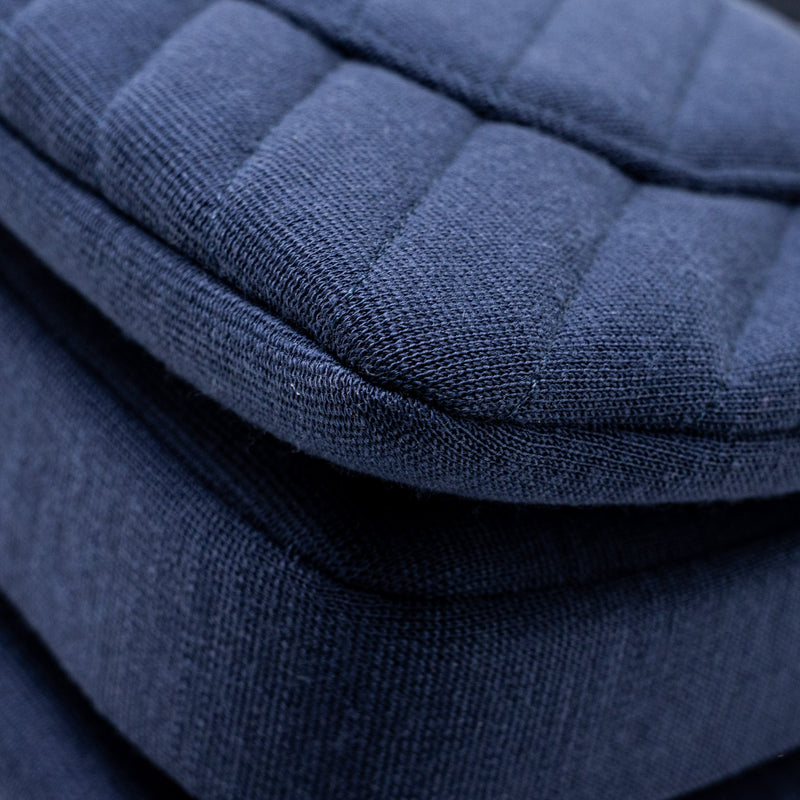 Chanel Small Chevron Trendy CC fabric navy GHW