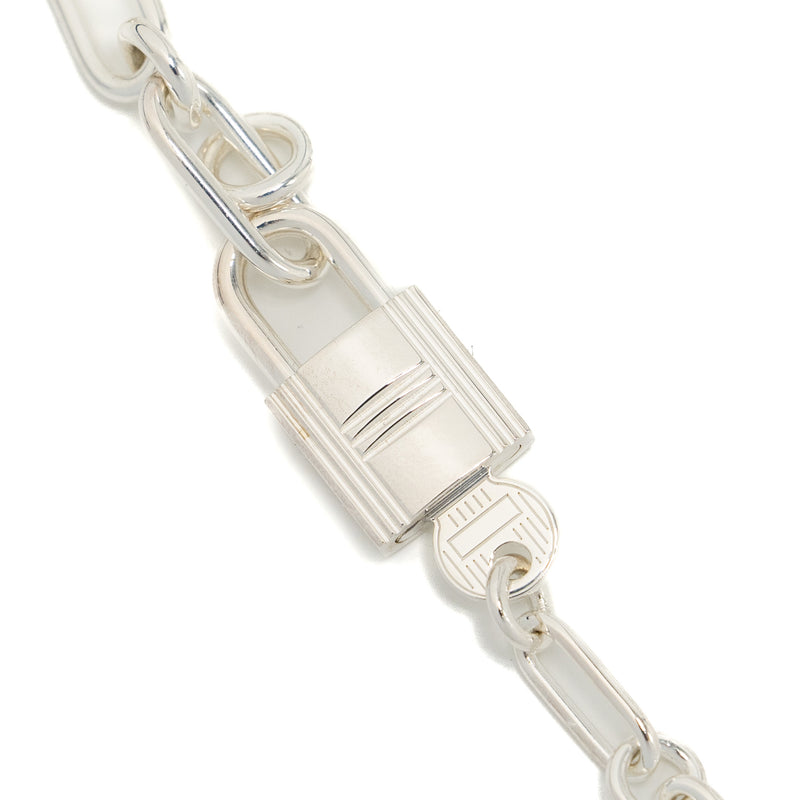 Hermes Kelly Cadenas Bracelet, Sterling Silver