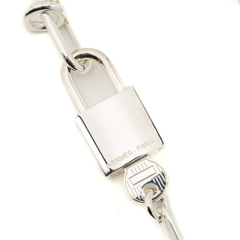 Hermes Kelly Cadenas Bracelet, Sterling Silver