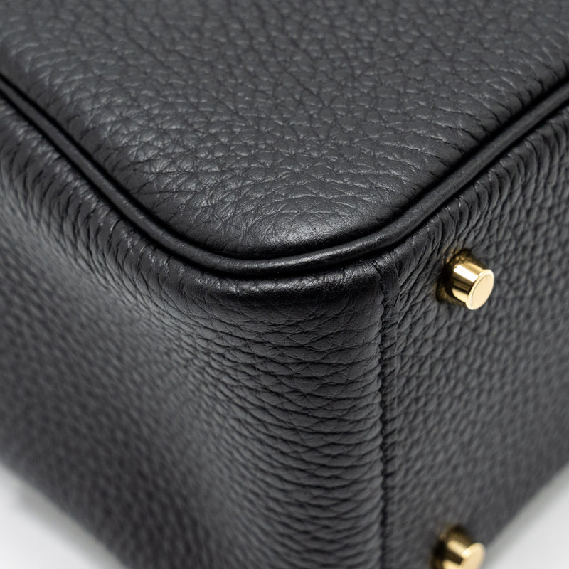 Hermes Mini Lindy clemence black GHW Stamp B