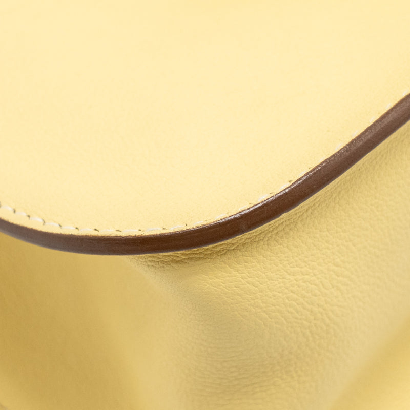 Hermes Mini Halzan 22 Swift 1Z Jaune Poussin SHW Stamp T