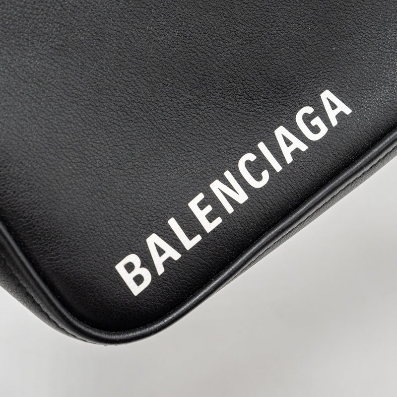 Balenciaga triangle duffle bag calfskin black SHW