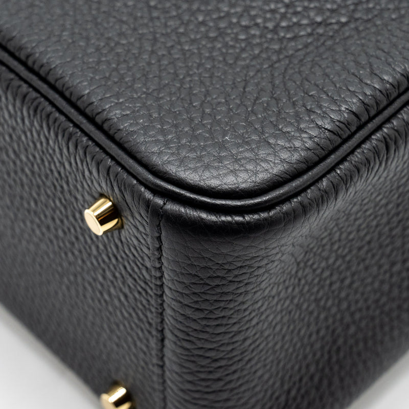 Hermes Mini Lindy clemence black GHW Stamp B