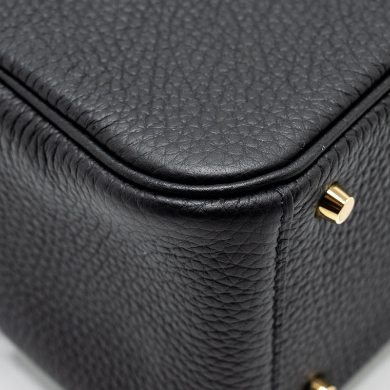 Hermes Mini Lindy clemence black GHW Stamp B