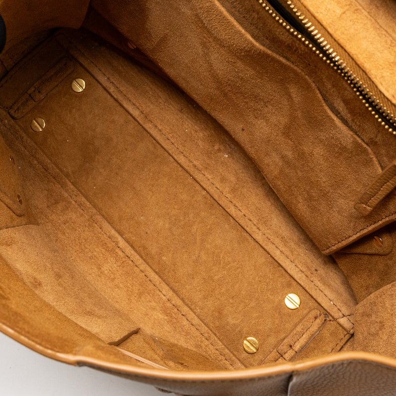 Bottega Veneta Small Arco Bag Calfskin Wood GHW