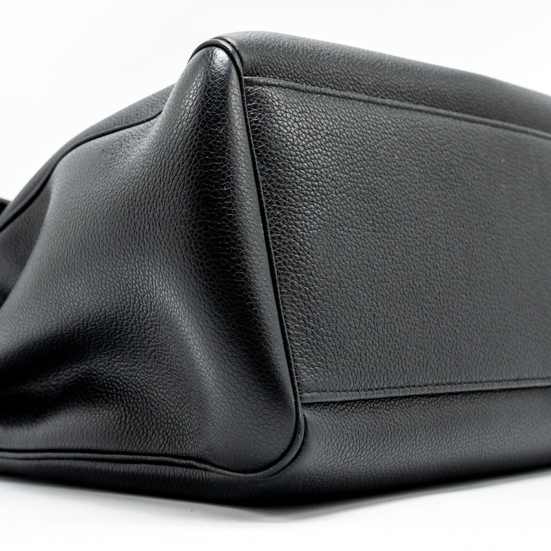 Celine Medium Soft 16 Bag Grained Calfskin Black GHW