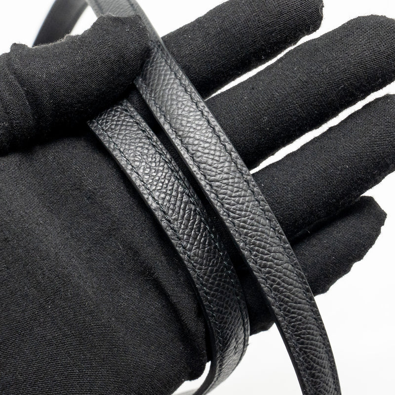 Hermes Mini Constance Epsom Black Brushed GHW Stamp K