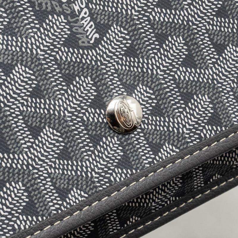 Goyard Portefeuille Pochette Plumet goyardine canvas / calfskin grey SHW