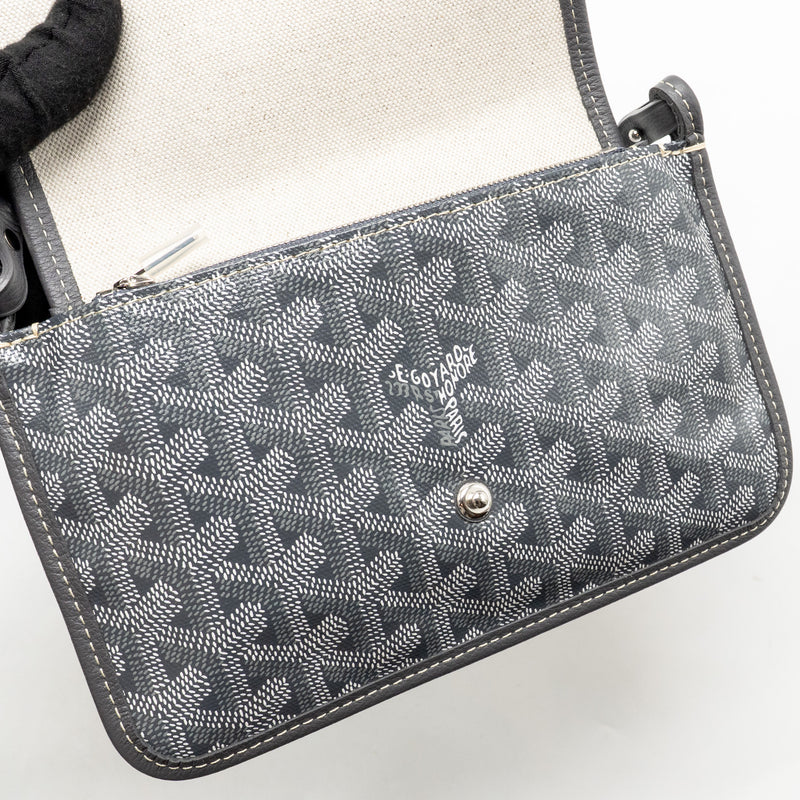 Goyard Portefeuille Pochette Plumet goyardine canvas / calfskin grey SHW