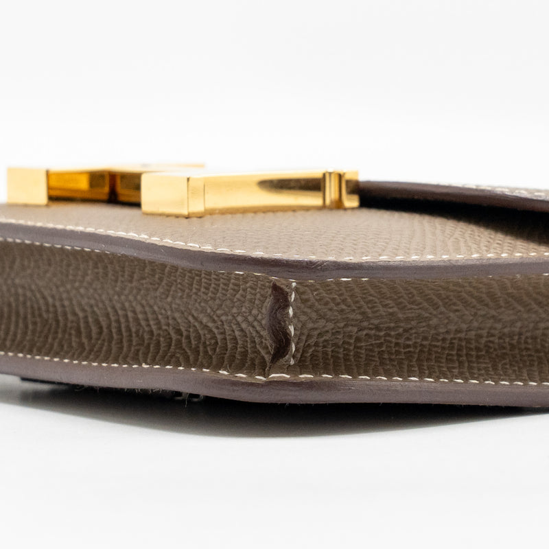Hermes Constance Slim Epsom Etoupe GHW Stamp U
