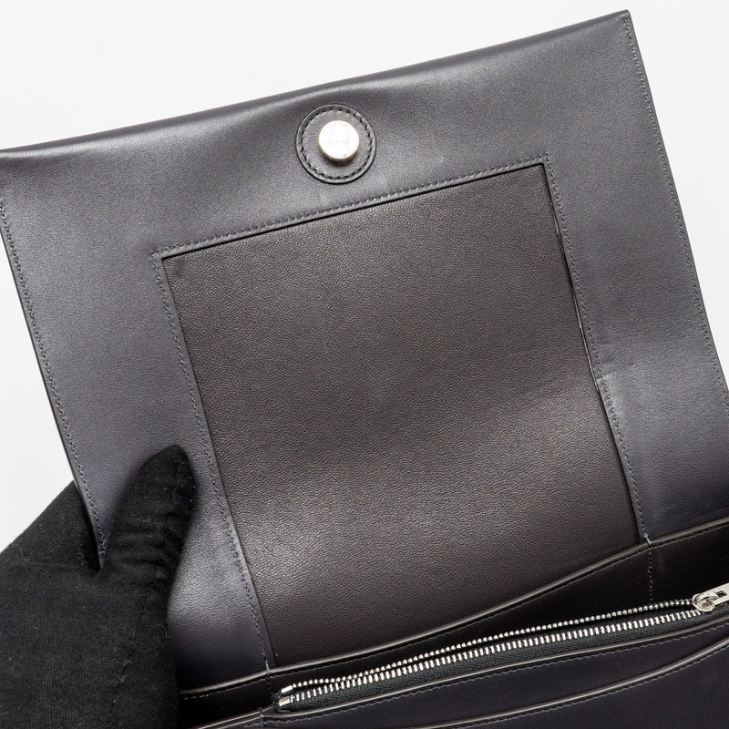 Celine Frame Bag Calfskin Pink/Grey SHW