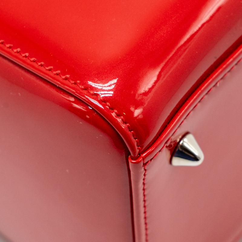 Dior Medium Lady dior patent red SHW