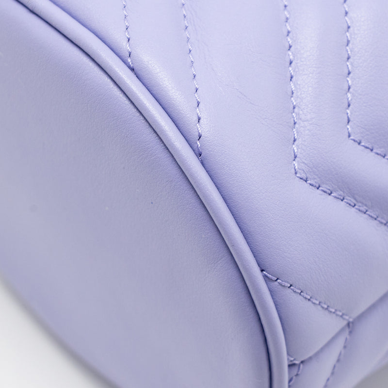 Gucci GG Marmont Bucket Bag Calfskin Light Purple SHW