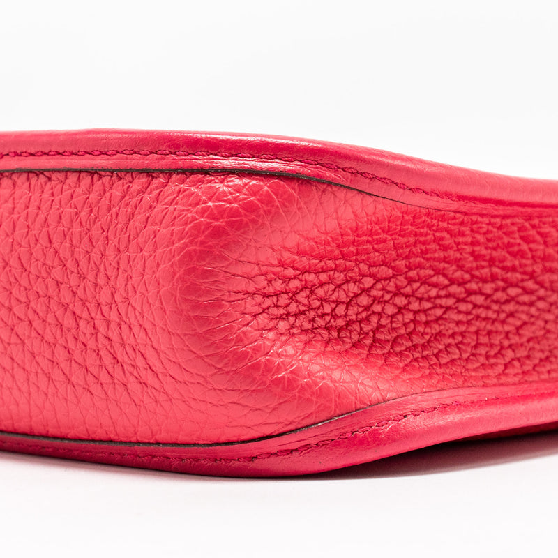 HERMES Mini Evelyne Clemence Rose Extreme SHW Stamp Y