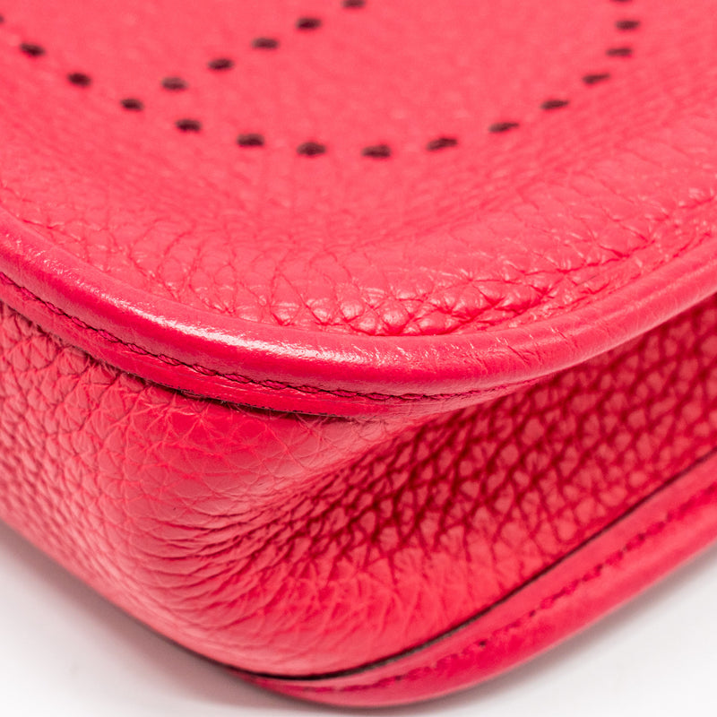 HERMES Mini Evelyne Clemence Rose Extreme SHW Stamp Y