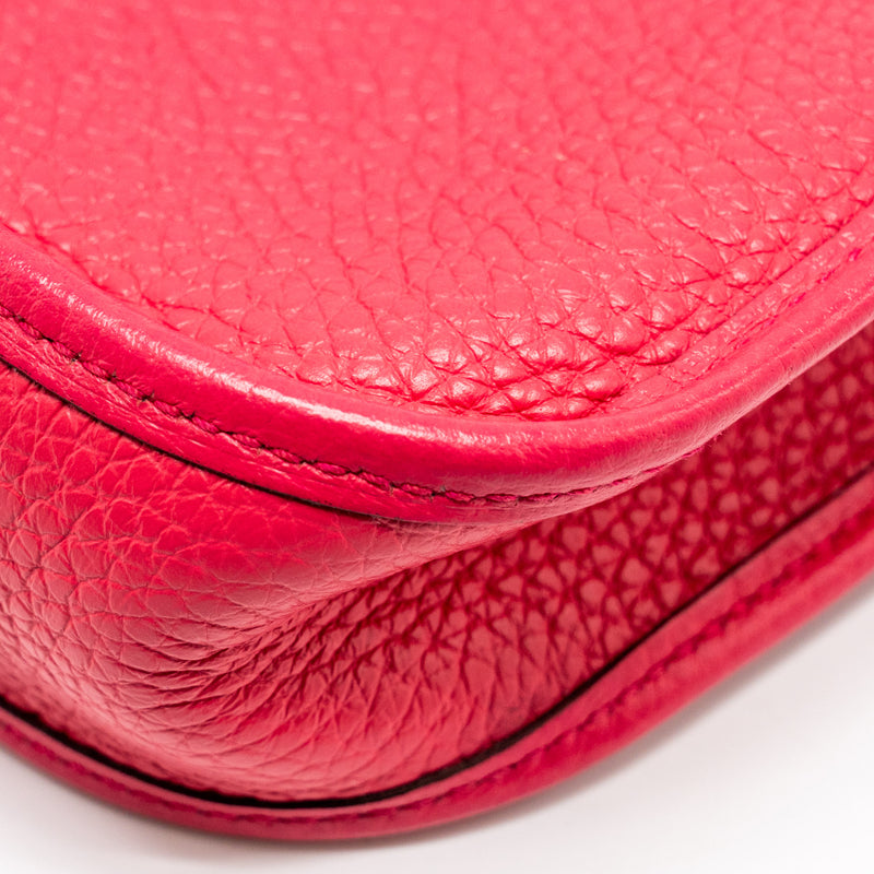 HERMES Mini Evelyne Clemence Rose Extreme SHW Stamp Y