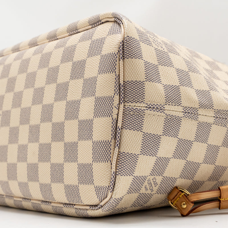 Louis Vuitton Neverfull MM Damier Azur Canvas GHW