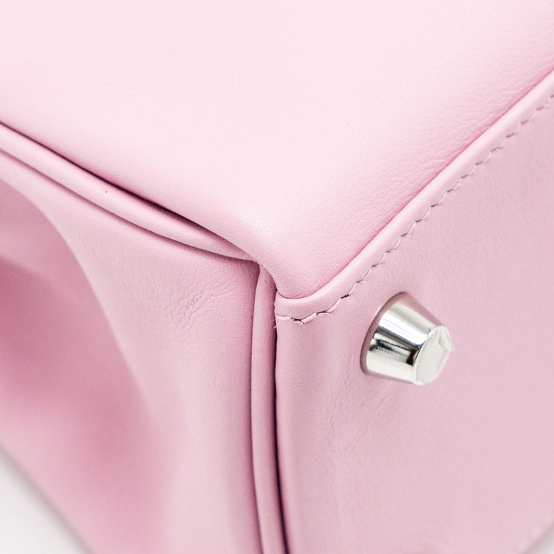 Hermes Kelly 25 Swift x9 Mauve Sylvestre SHW Stamp Z