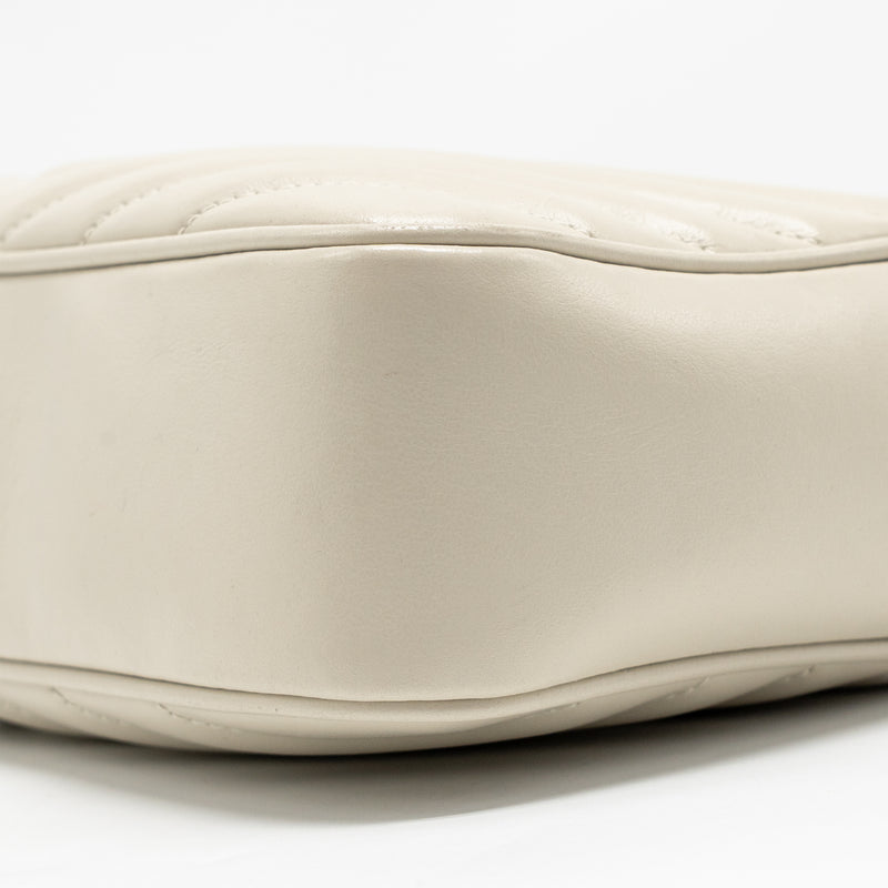 Saint Laurent/YSL Lou Camera Bag Calfskin White GHW