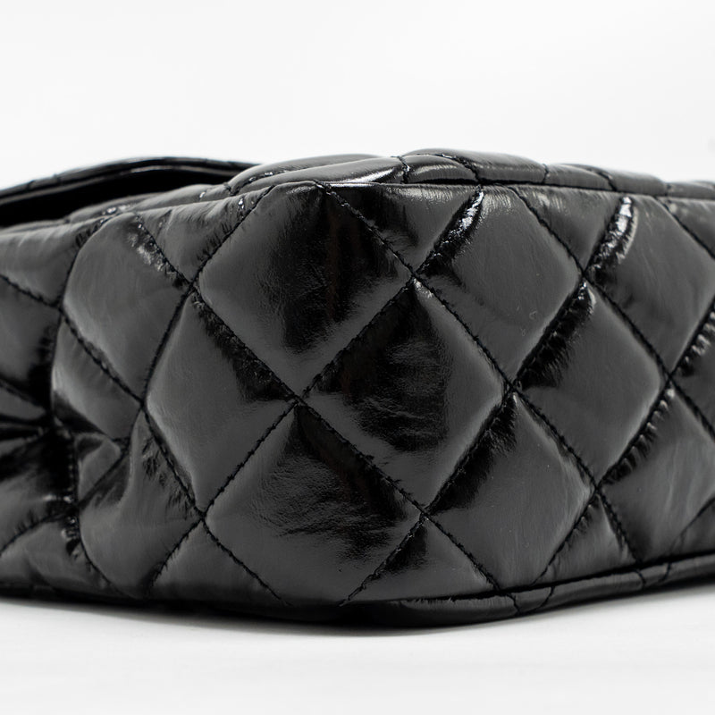 Chanel Hobo Bag Shiny Calfskin Black Brushed GHW