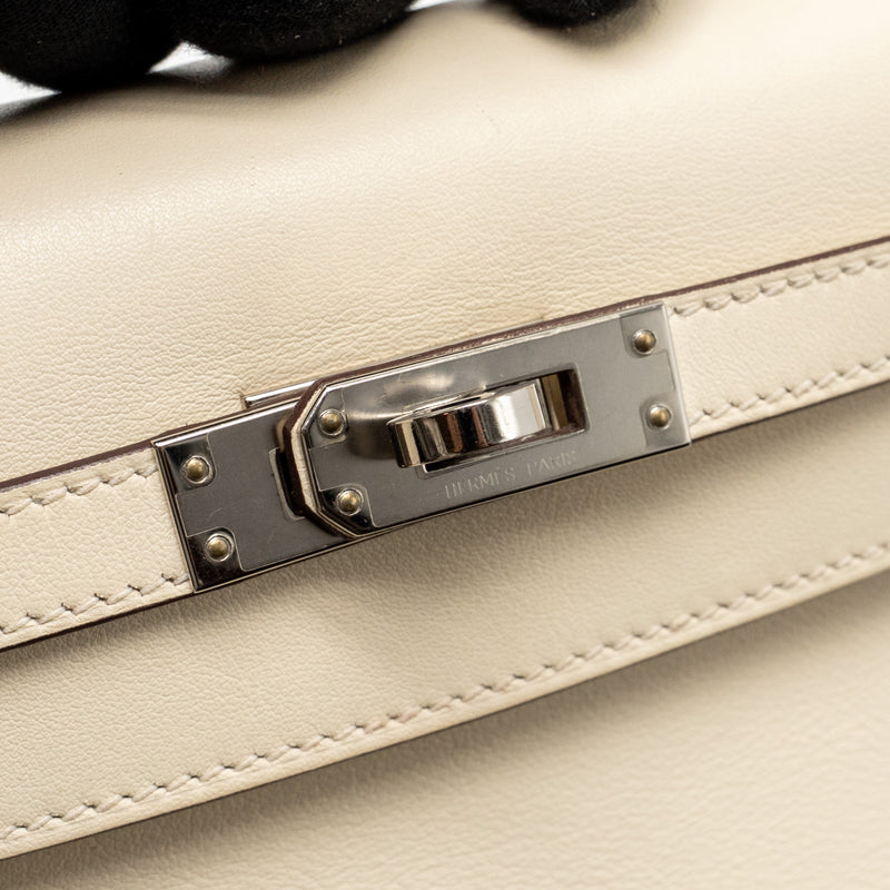 Hermes Kelly Pochette Swift Nata SHW stamp Z