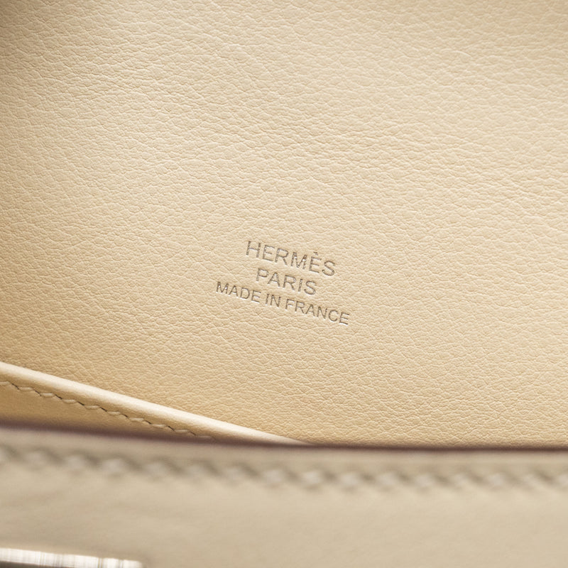 Hermes Kelly Pochette Swift Nata SHW stamp Z