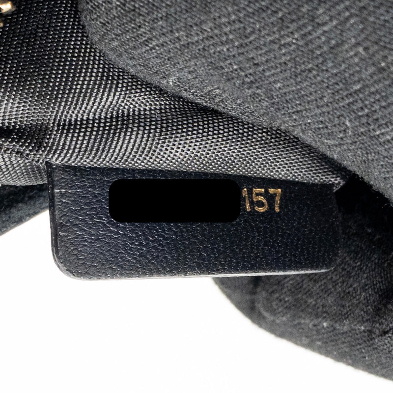 Dior Dioraddict Wallet on Chain Cannage Leather Black GHW