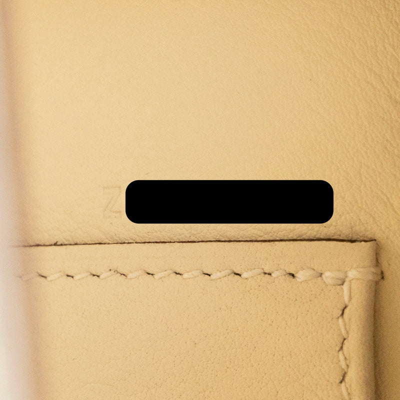 Hermes Kelly Pochette Swift Nata SHW stamp Z