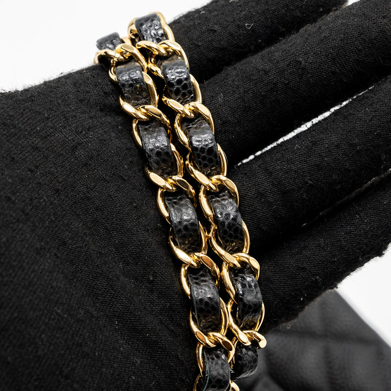 Chanel Medium Classic double flap bag caviar black GHW