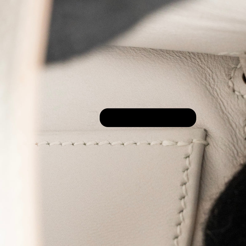 Hermes Mini Kelly II epsom gris pale SHW stamp B