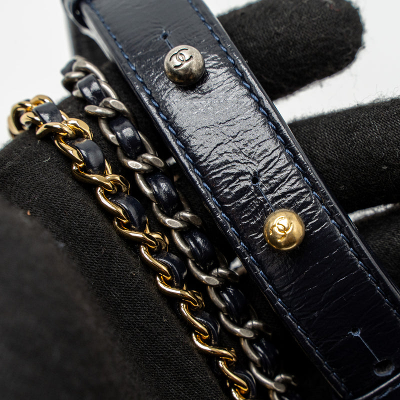 Chanel Small Gabrielle Hobo Bag Tweed/Calfskin Multicolour Multicolour Hardware