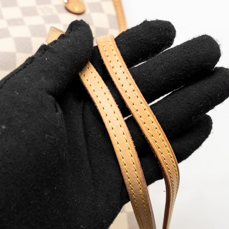 Louis Vuitton Neverfull MM damier Azur GHW